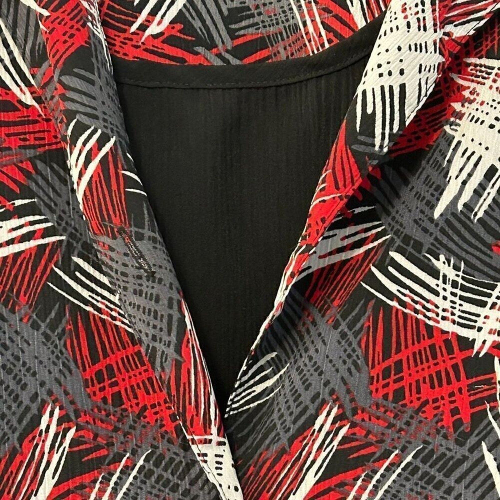 R.T. Fashions Women's Blouse/Camisole Combo Size 1X Polyester #BH