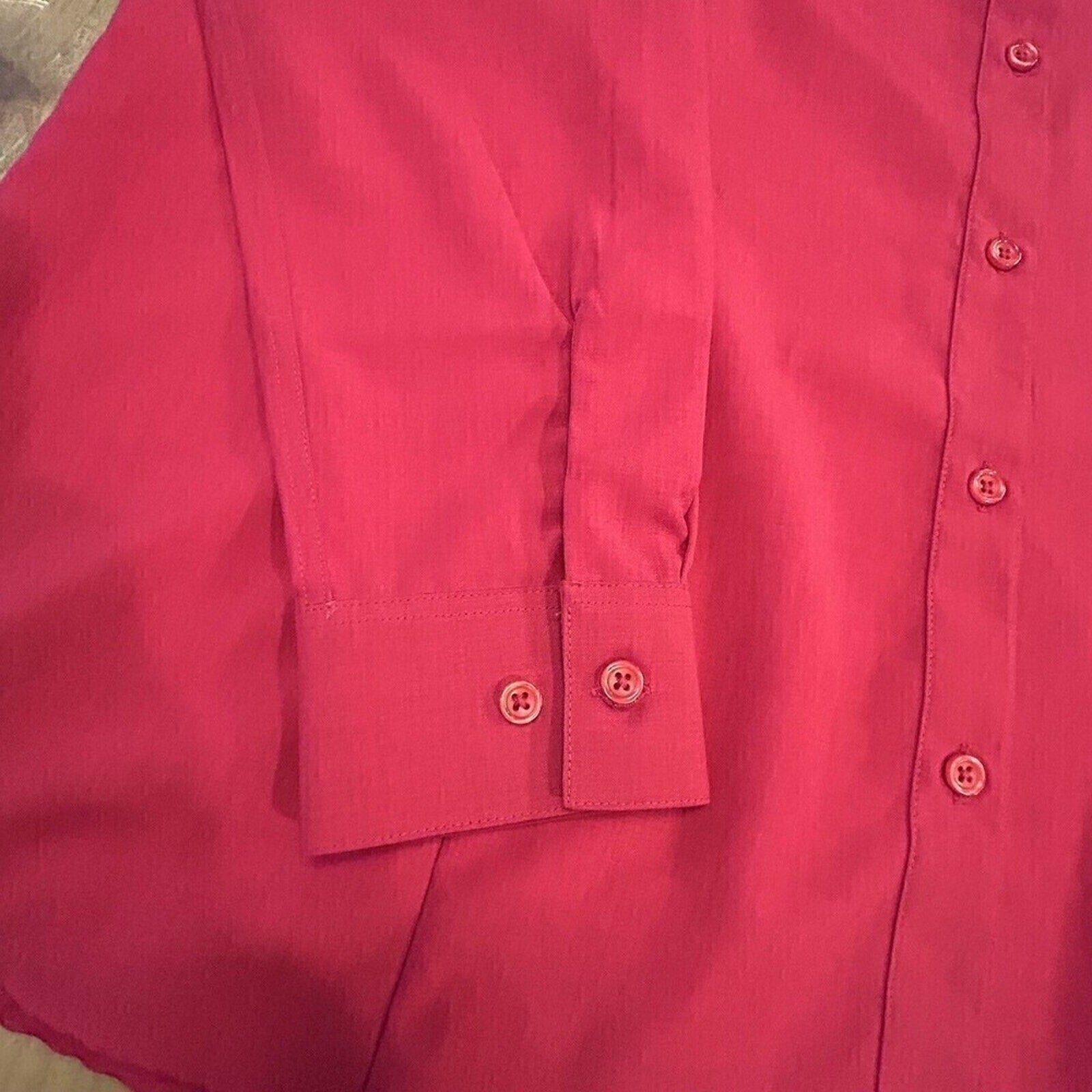Chick-fil-A Button Up Shirt Men's oobe Red Size 2XL #F1243