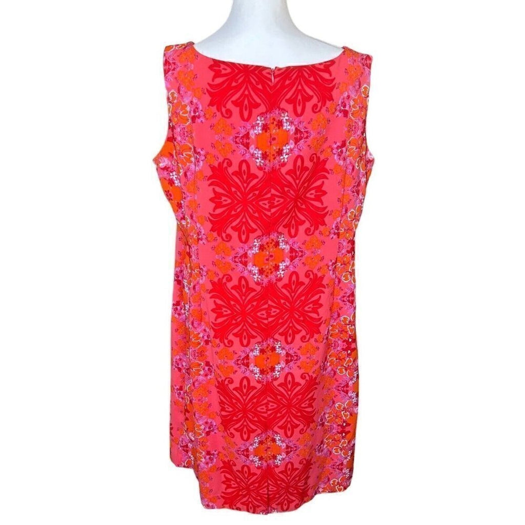 Danny and Nicole multicolor floral shift dress size 16W #H