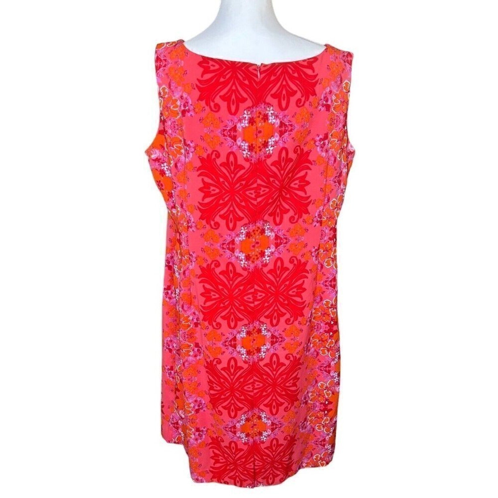 Danny and Nicole multicolor floral shift dress size 16W #H