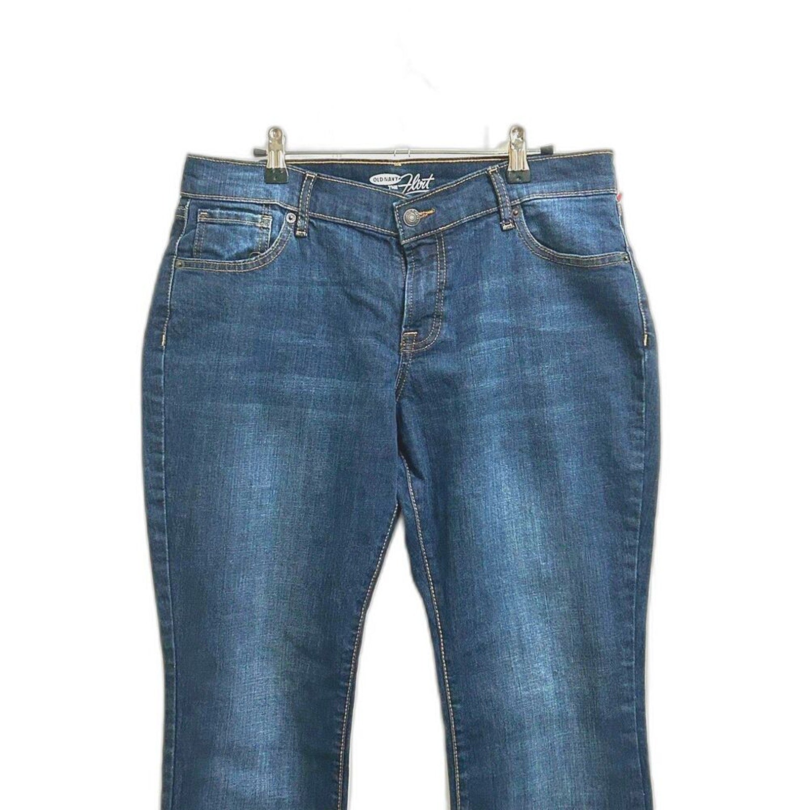 Old Navy Flirt Jeans Blue Bell Bottom Leg Size 36 See Des. For Size #J4-1641