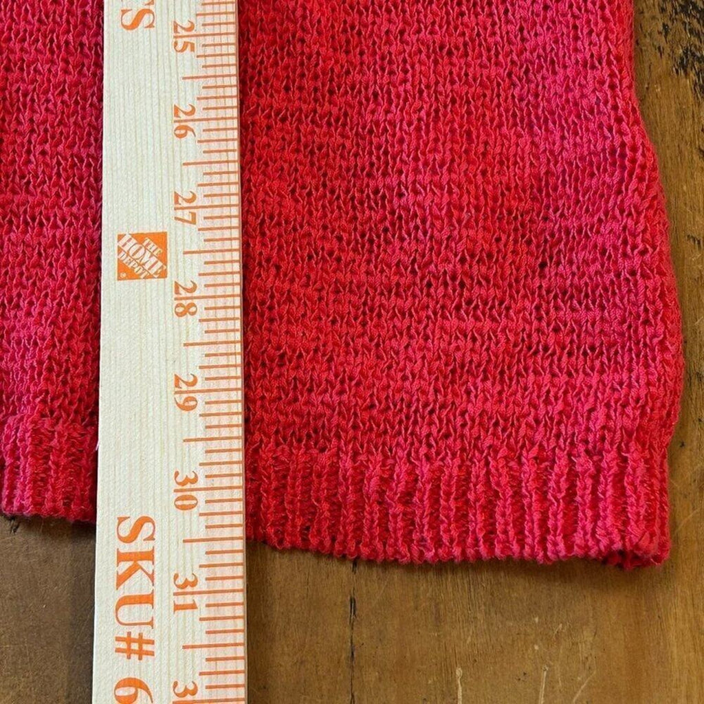 Rachel Zoe Women's Red Sweater Size XL Pullover Cotton Blend  Boho #K1316