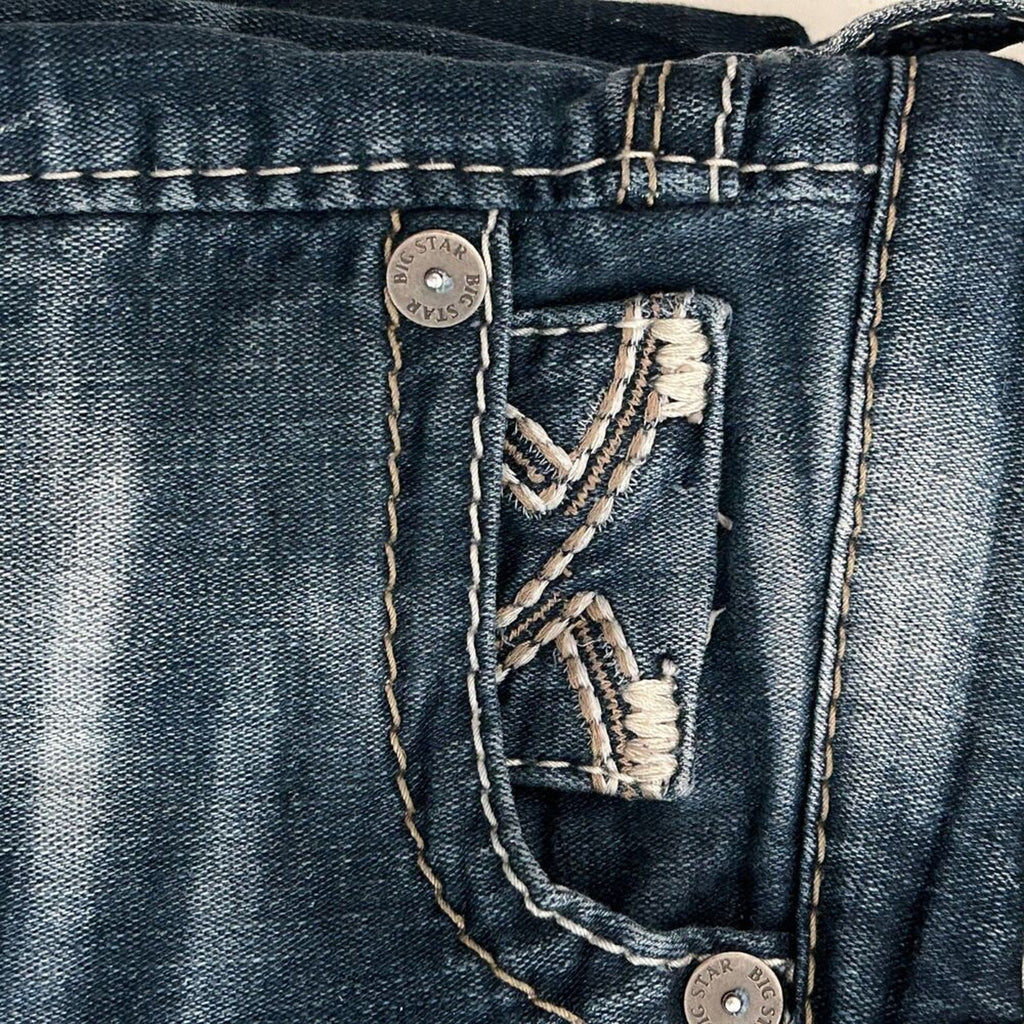 Big Star Women's Jeans Size 26 Straight Leg Mid Blue Wash