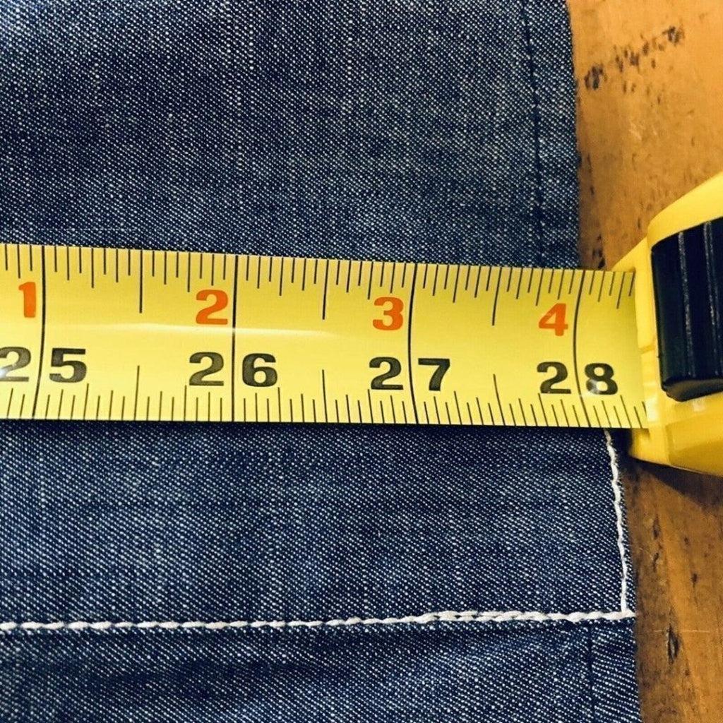 Chelsea & Violet Floral Embroidered Chambray Shirt Small