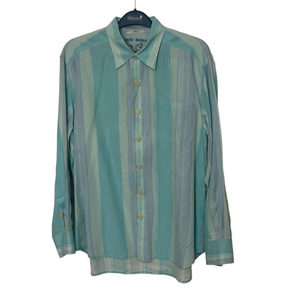 Tommy Bahama Men's Long Sleeve Size L Cotton & Linen Shirts Bundle of 3