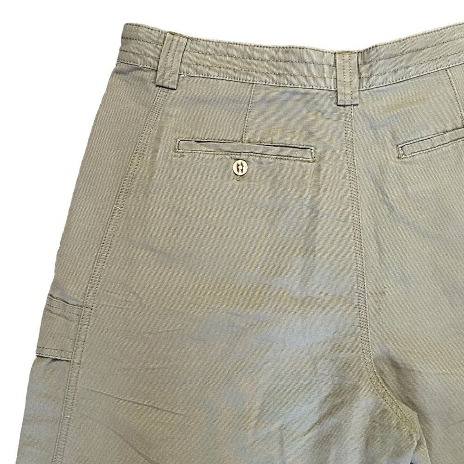 JACHS Men's Cargo Shorts Size 32 Lodin Green Baggy Cargo Pockets #P1532