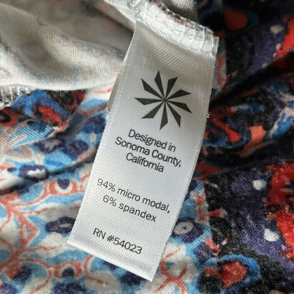 Athleta sleeveless stretchy A-line dress size M (8–10) geometric pattern #H1280