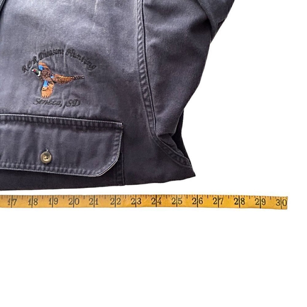 Cabela's Blue Tan Long Sleeve Heavyweight Men's Outdoor Shirt Size XL #H