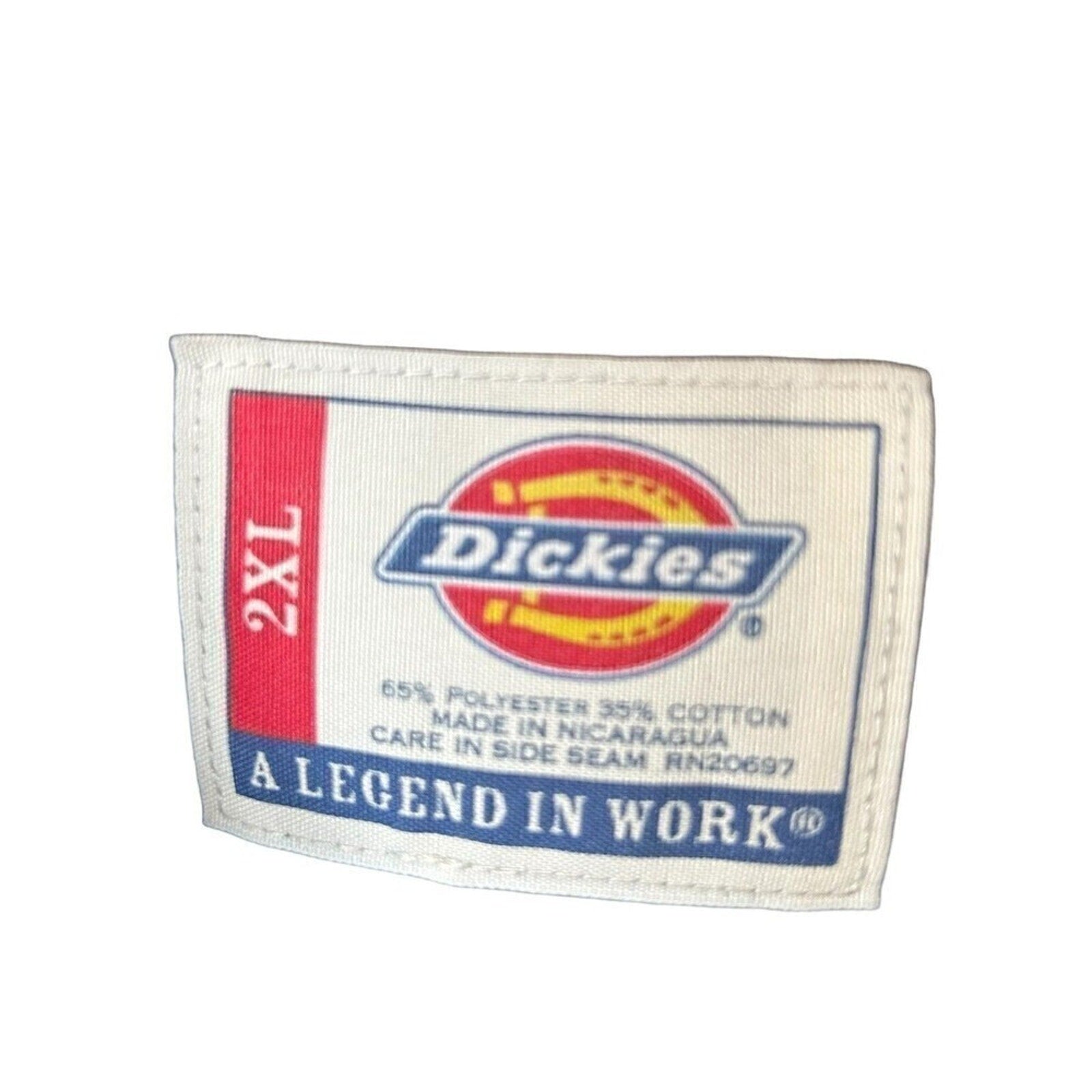 Dickies, Men's Relaxed Fit Long Sleeve Work Shirt, Size 2XL, Black, #1151