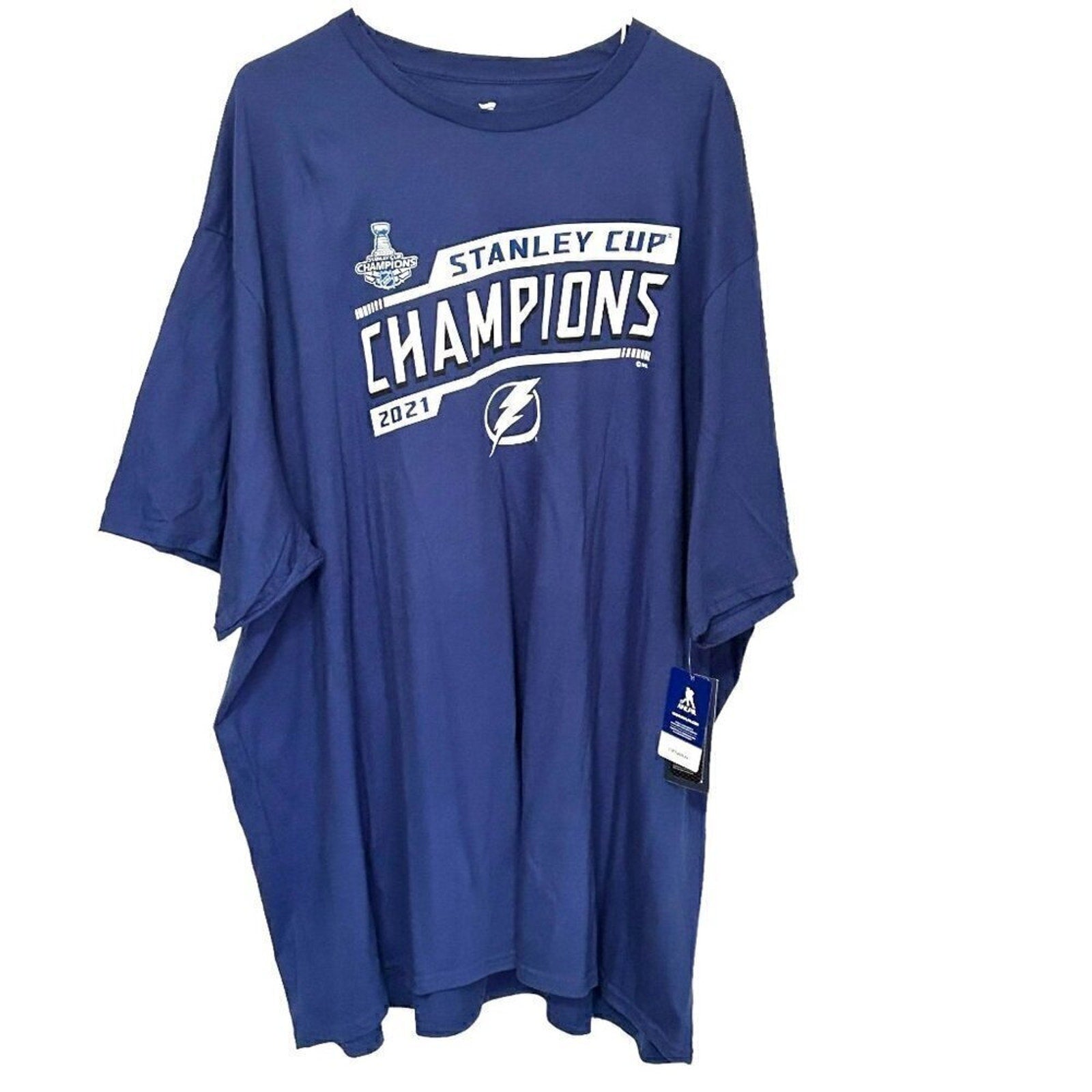 Hockey Tampa Bay Lightning Kucherov Men's T-Shirt Size 5X NWT 2021 Champions