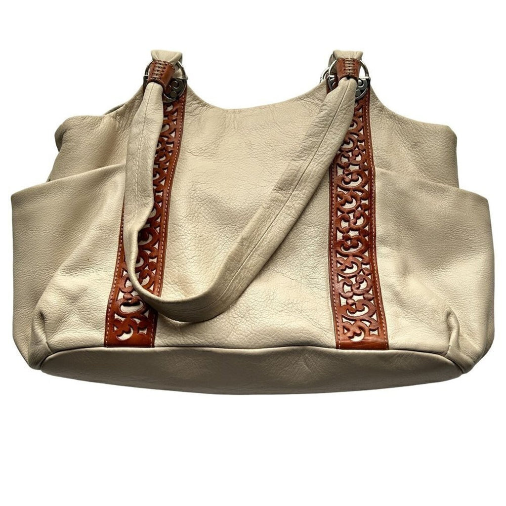 Brighton - Bag Tote - Heritage Collection Callie Taxco Mexican Silver Leather