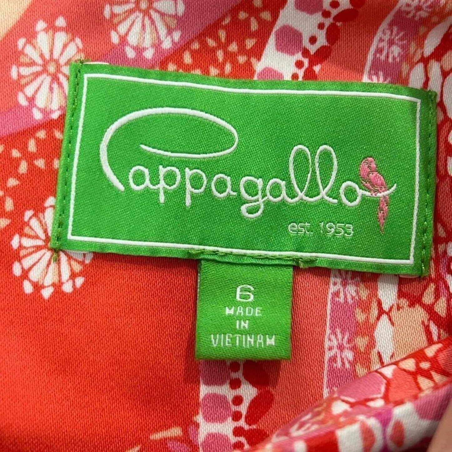Pappagallo Women's Sheath Dress Size 6, Pink Paisley Lined, Zip, Neck Decor #HB