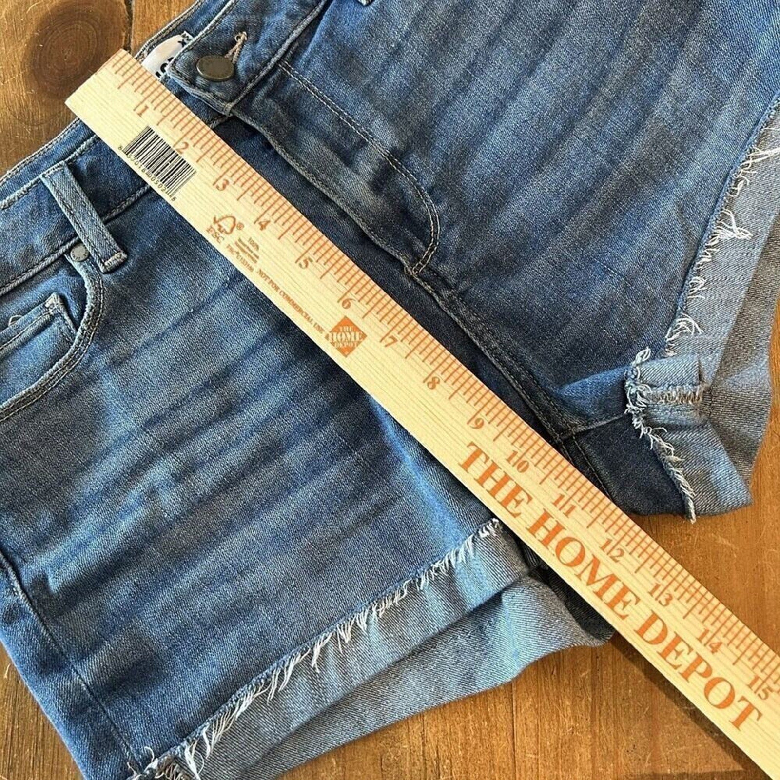 Paige Womens Jimmy Jimmy Shorts Festival Denim Cutoff Stretch Sz. 28 #A1158