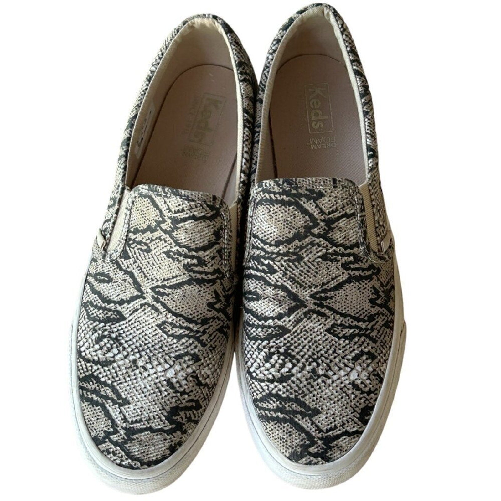 Keds Snakeskin Animal Print Pull-On Shoes — Women’s Size 9.5 #S2