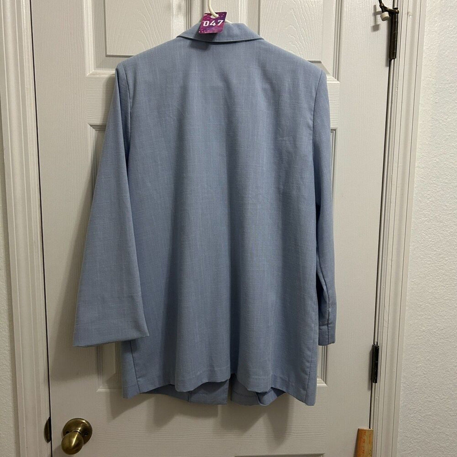 Sag Harbor Women's Size 14 Blue Suit Jacket Blazer Business Casual 2 Button #047