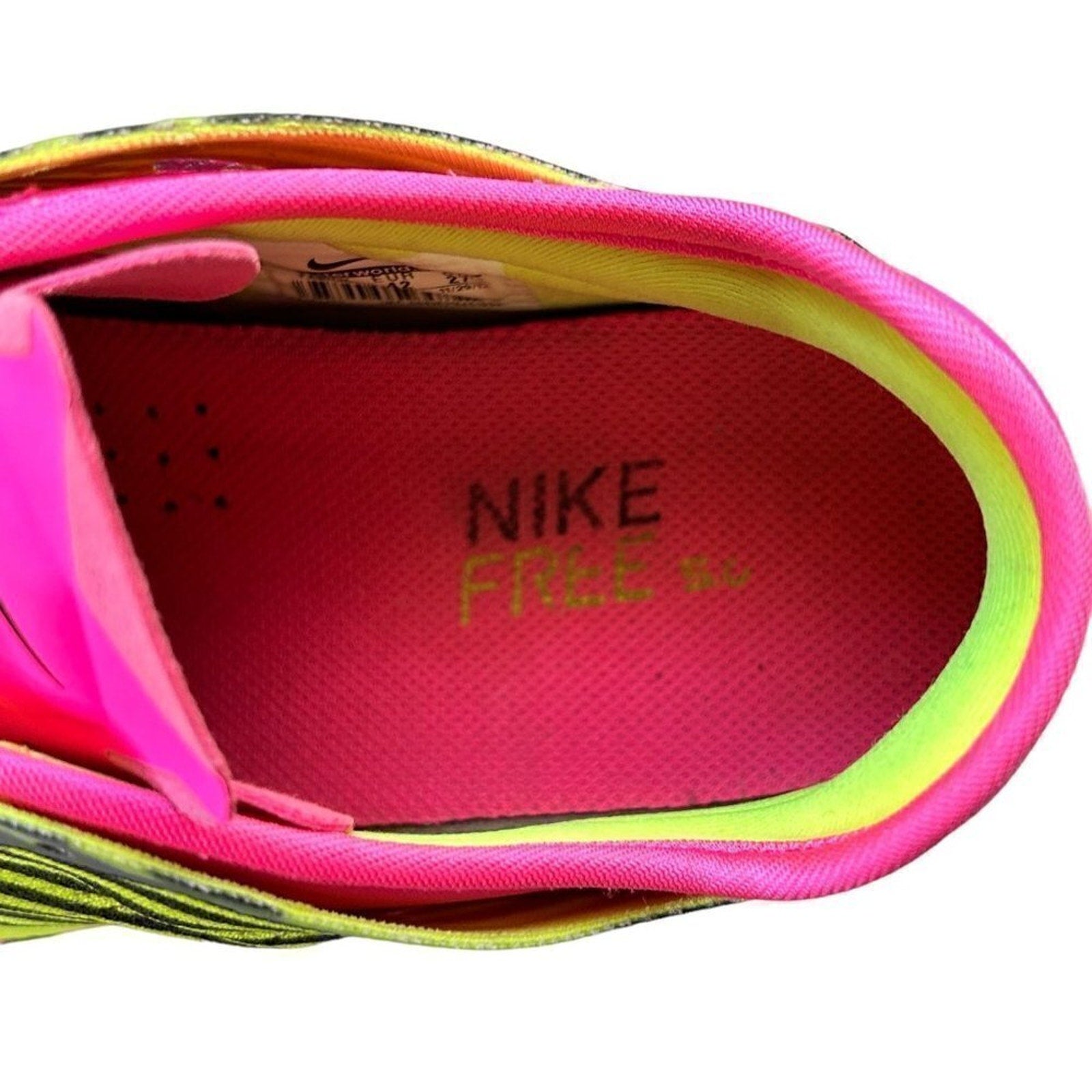 Nike Free TR Fit Athletic Shoes — Women’s Size 10, Pink Pow/Volt/Black #1527