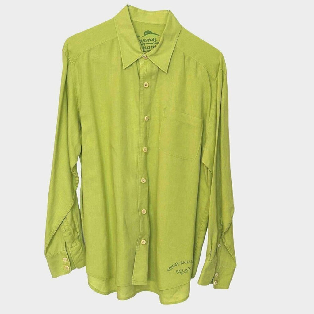 Tommy Bahama Men's Long Sleeve Size L Cotton & Linen Shirts Bundle of 3