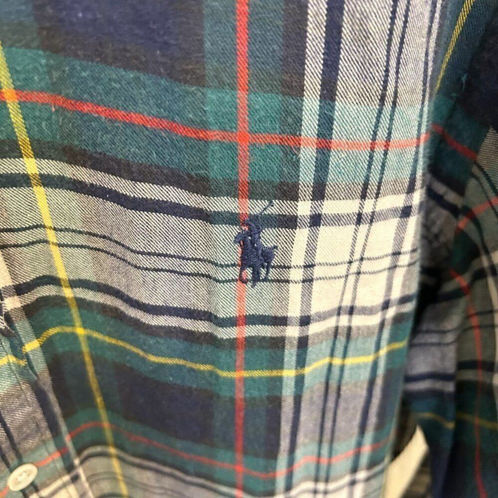Ralph Lauren Men's Size Small Shirt Classic Fit Plaid Flannel Button Down #M1363