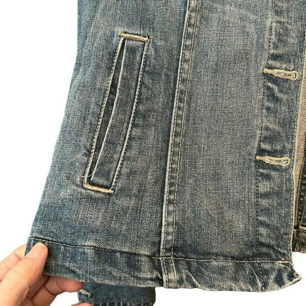 Calvin Klein Women's Denim Jacket, Dark Wash, Button Front  Sz. (M) #1182