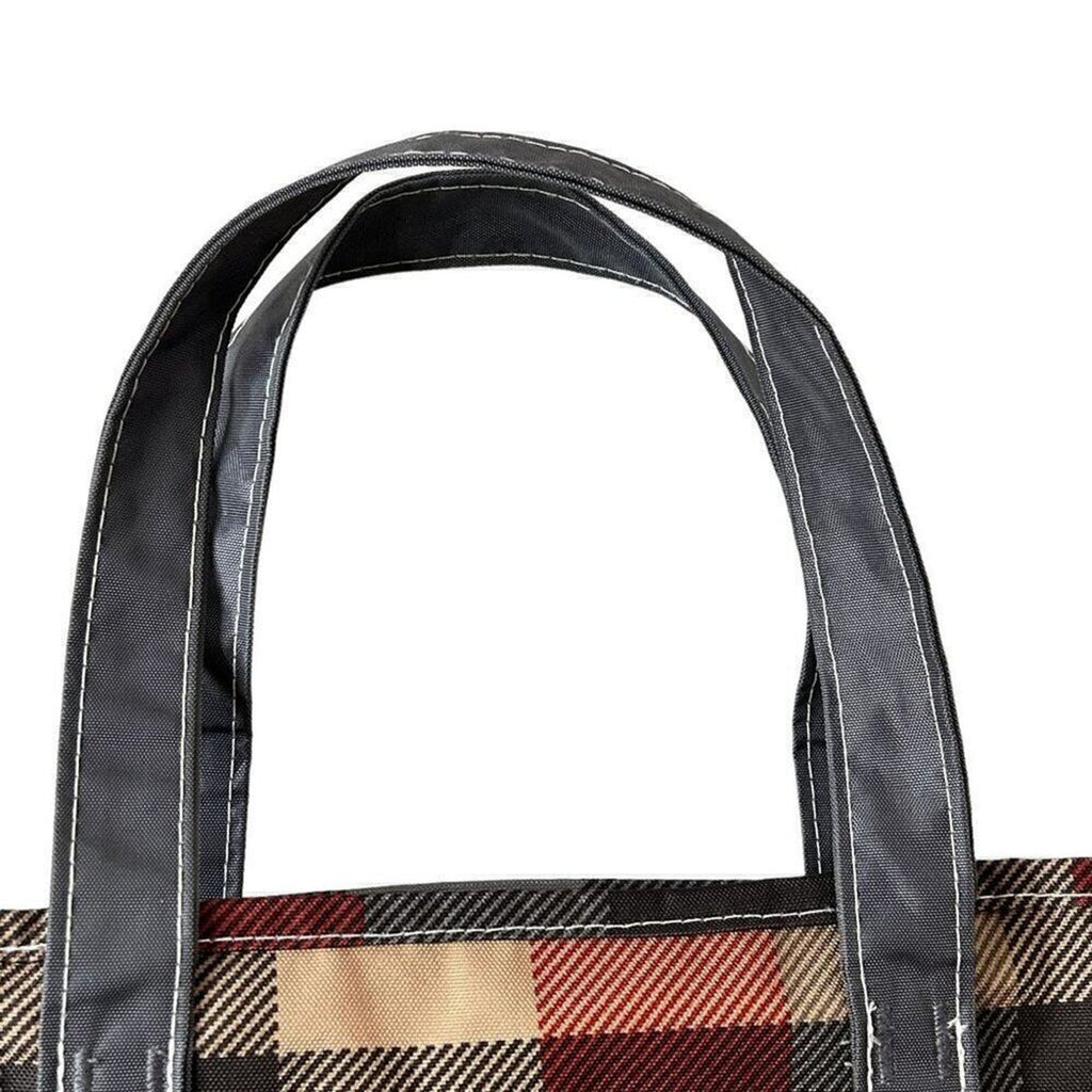 L.L. Bean Everyday Lightweight Tote Bag Plaid Maine School Workout Books Work