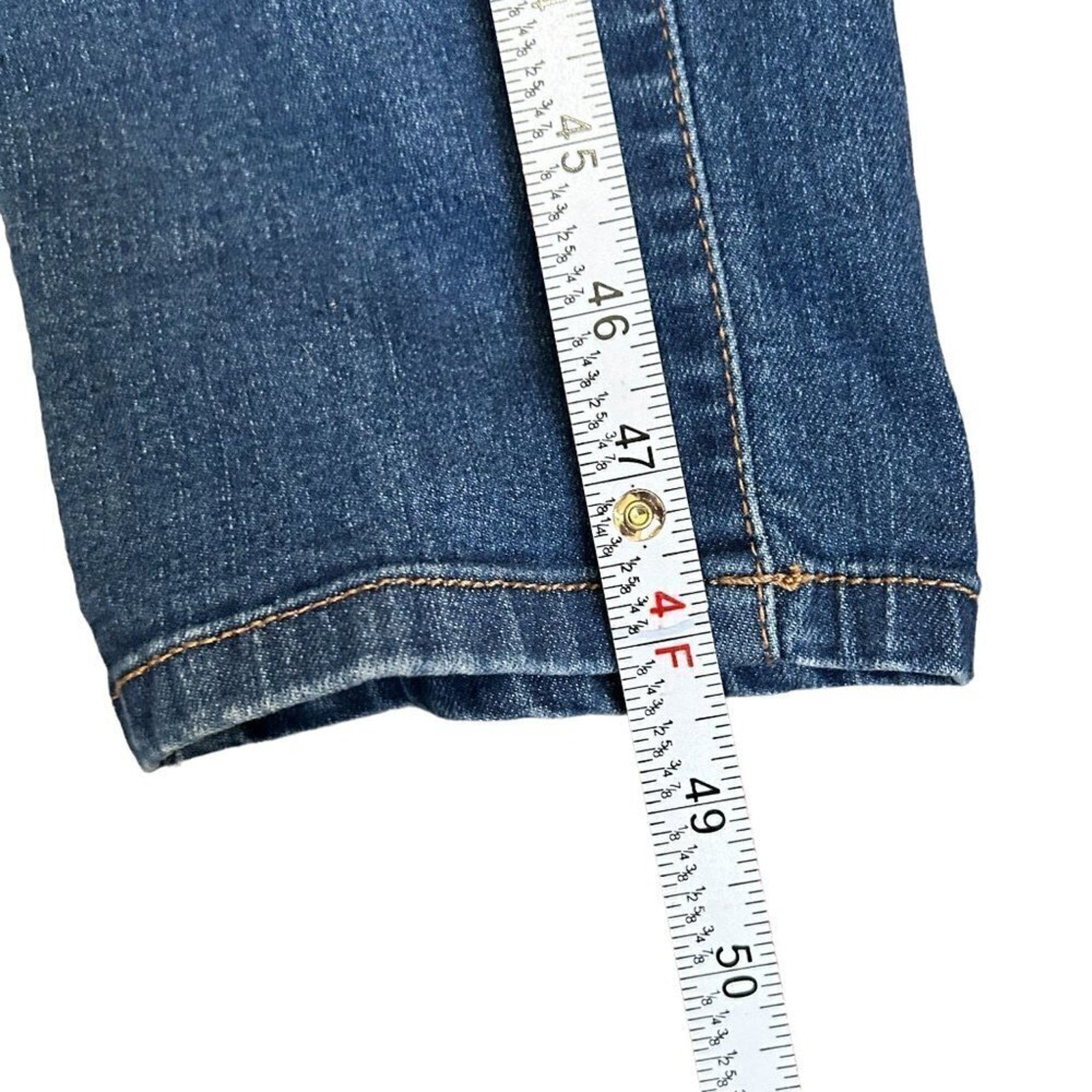 Wax Jeans Denim Overalls Women's Jeans Blue Size 3XL 6" Cuff #3Jeans1502