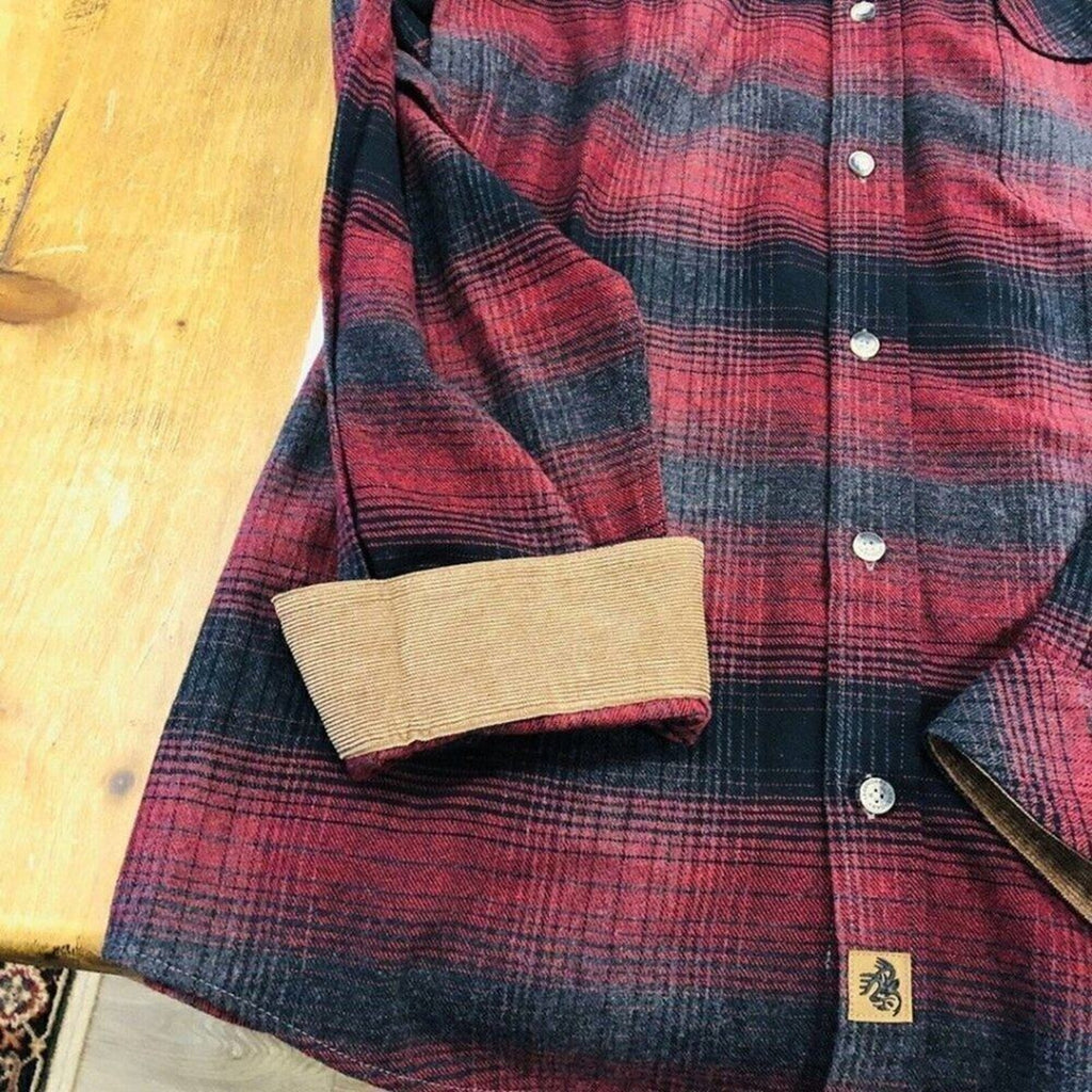 Legendary Whitetails Men's Buck Camp Red/Black Plaid Flannel Shirt Sz. L