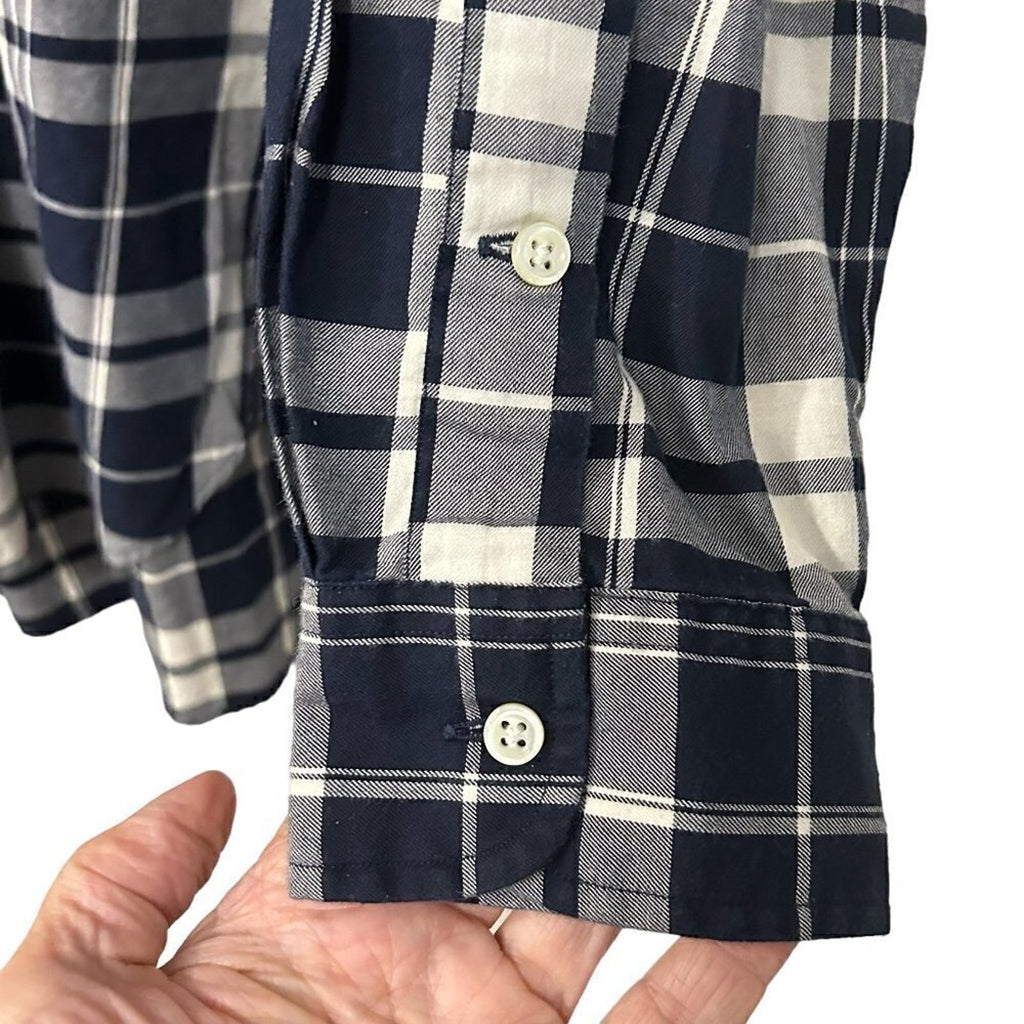 POLO Ralph Lauren Vintage Mens Sz. XL Plaid Shirt Long Sleeve 100% Cotton #M1387