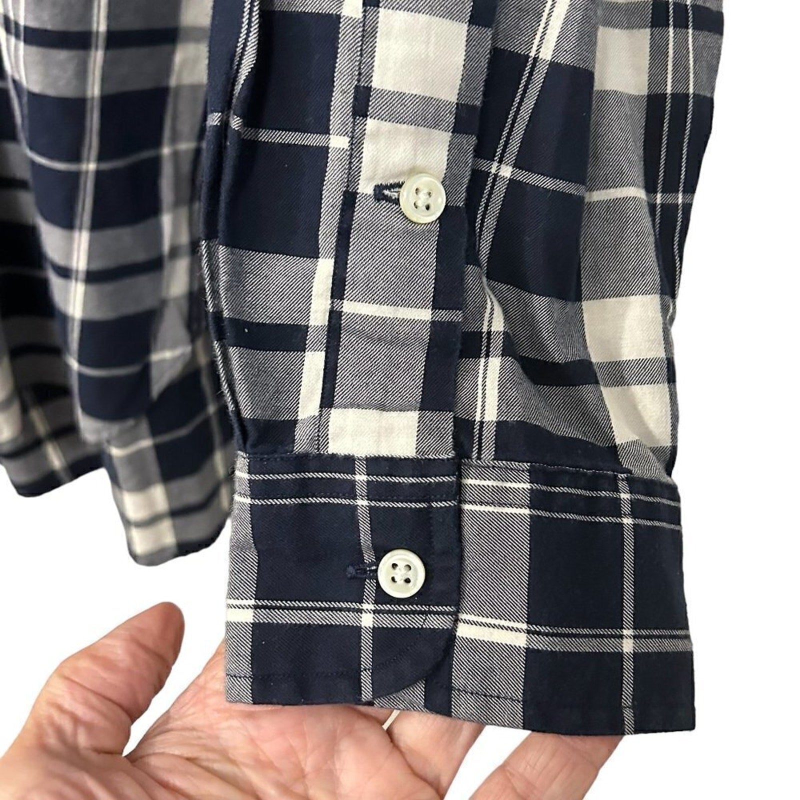 POLO Ralph Lauren Vintage Mens Sz. XL Plaid Shirt Long Sleeve 100% Cotton #M1387