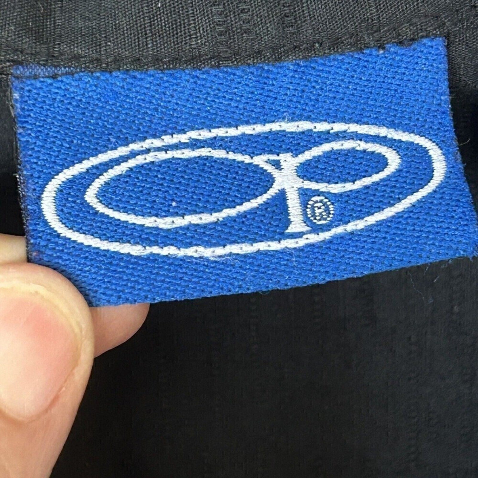 OP Ocean Pacific Men's Short Sleeve Shirt Button Up Black Size XL #H1308