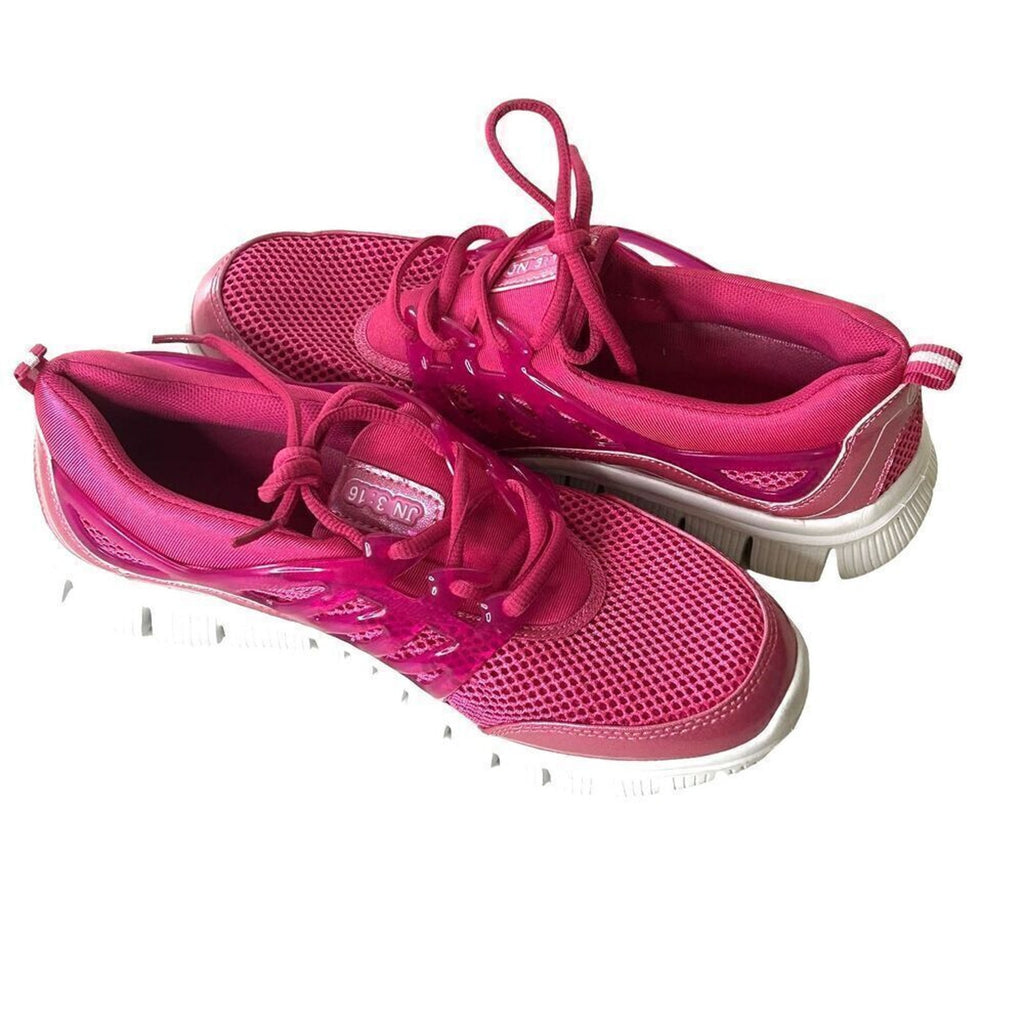 Women's Running Casual Sneakers Pink Inspired By Christianity Size 8.5 #S2