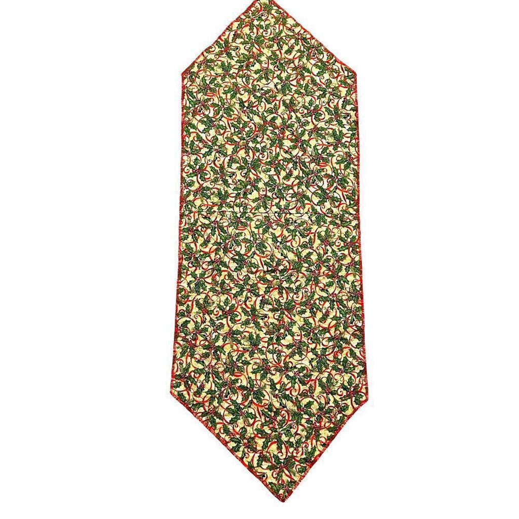 Christmas Table Center Cloth 43" x  15" Holiday Decor I Christmas Decor  #E1614