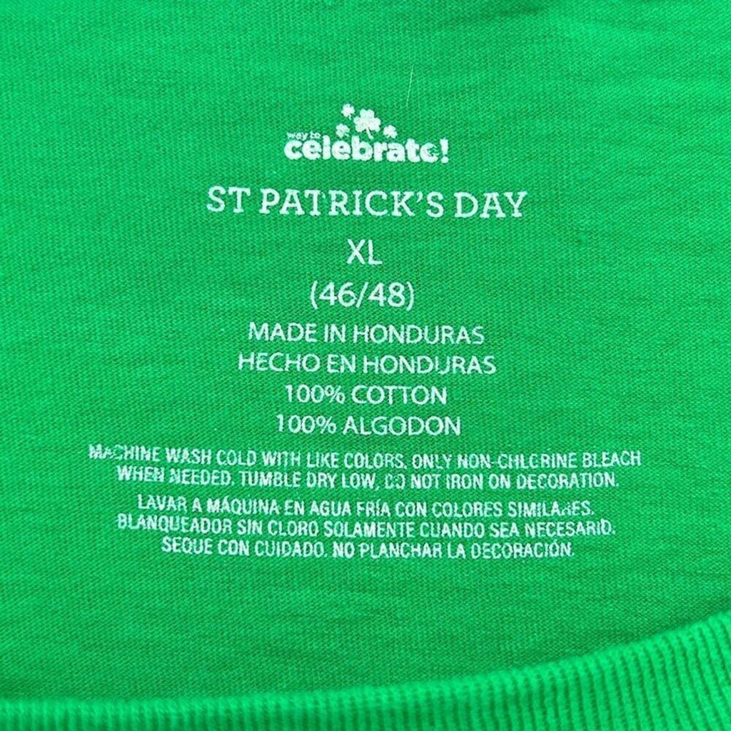 St. Patrick's Day Celebrate  Men's T-Shirt Size XL 46/48 Cotton Honduras #P1486