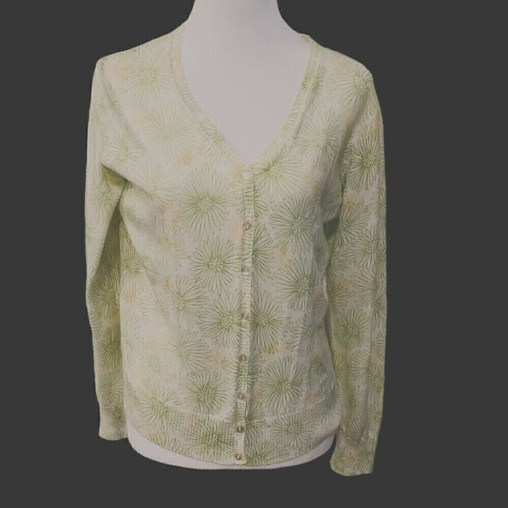 Eddie Bauer Women Cardigan Sweater, Size Large  - Spring, Summer, Fall #1076
