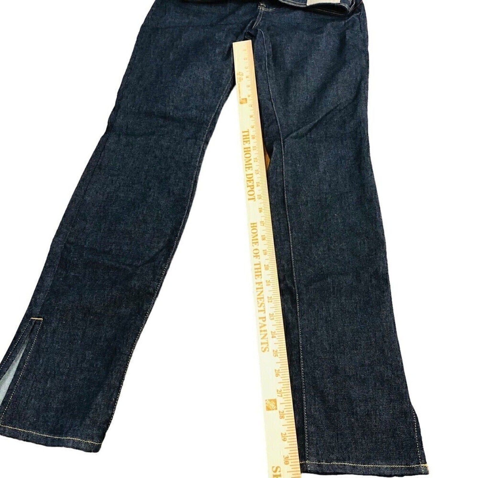 EVERLANE Jeans Womens The Hi-Rise Split Hem Organic Cotton Blue Size 29 #1072