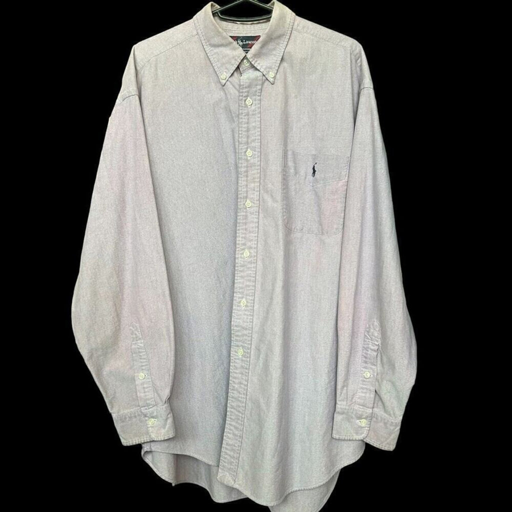 Ralph Lauren Men's Big Shirt Edition Shirt Pink Button Down Sz. L #F1235