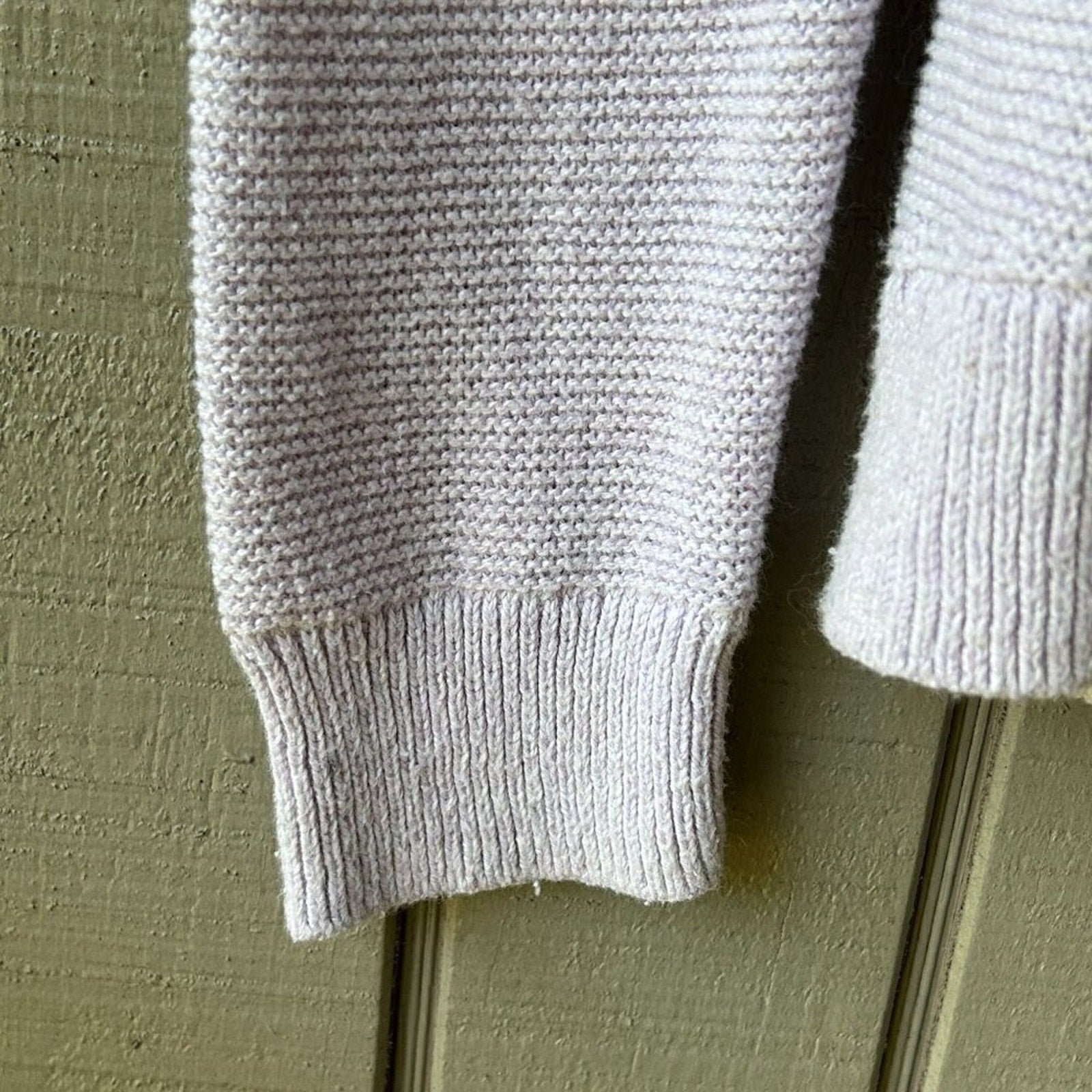 Madewell Women's Size M, Sweater Purple Knit Crew Relaxed Boxy Lg Sleeve #H005