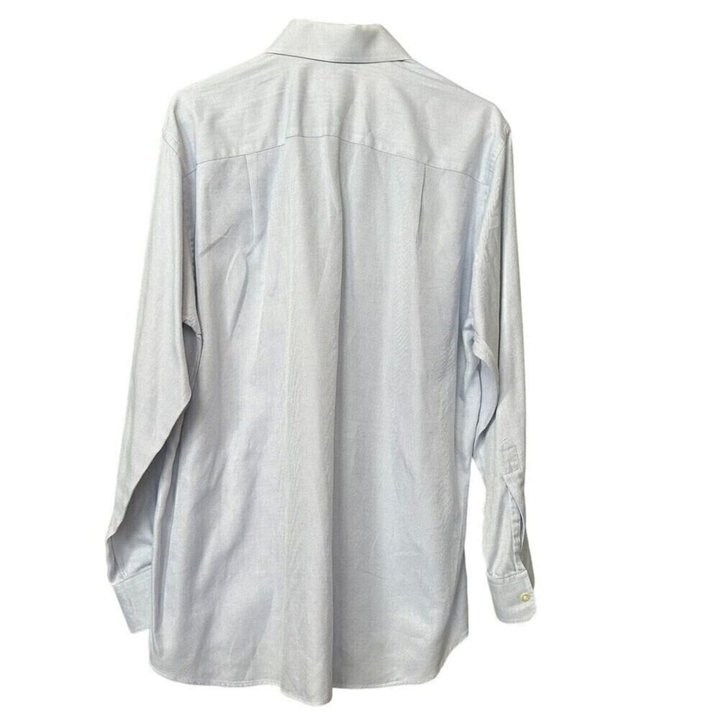 Ted Baker London Men's Blue Shirt Long Sleeve Button Up Size 16 32/33 #G1264