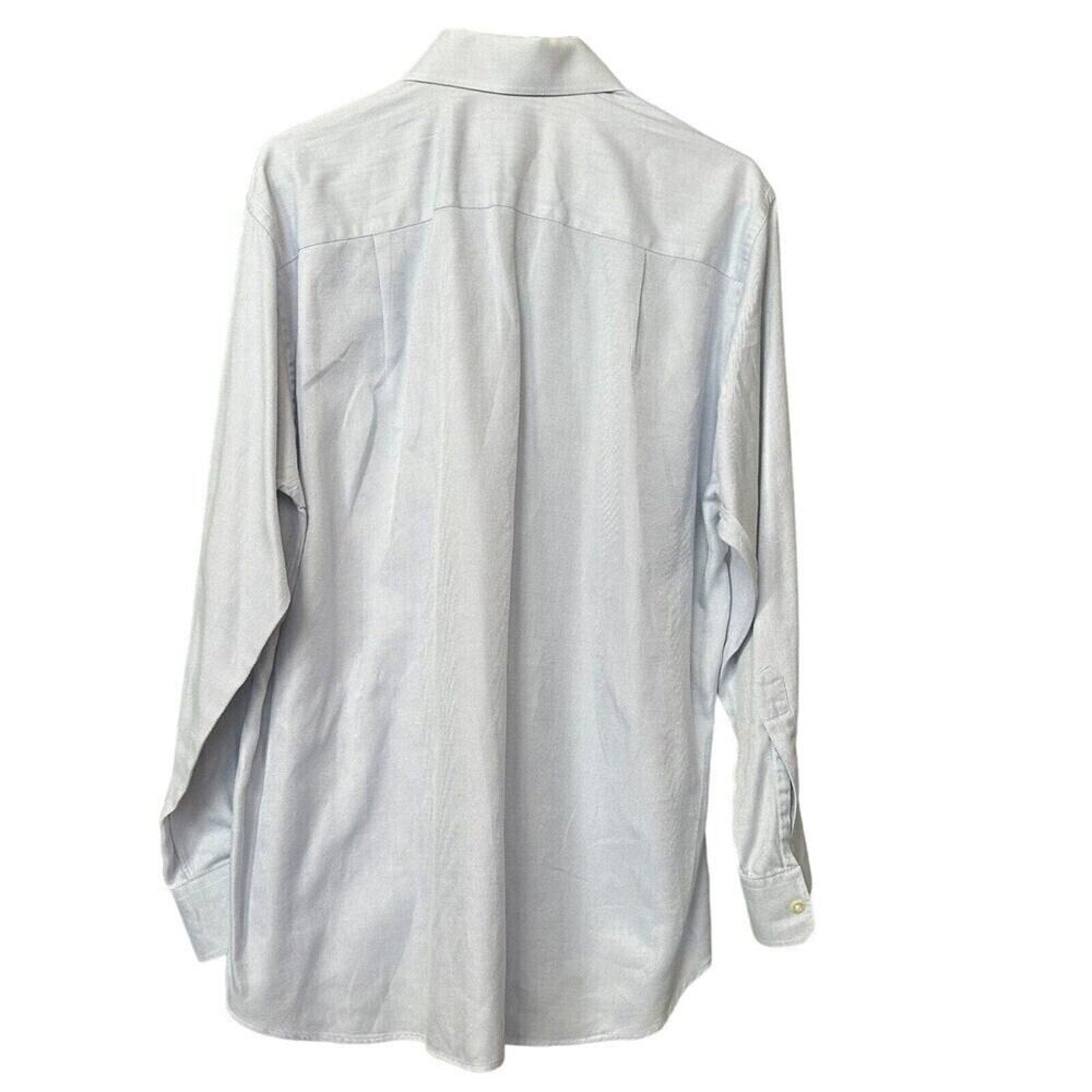 Ted Baker London Men's Blue Shirt Long Sleeve Button Up Size 16 32/33 #G1264