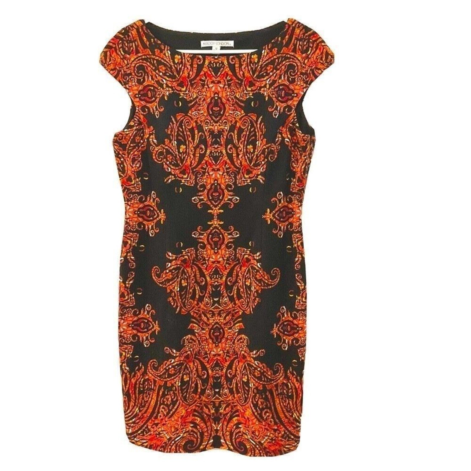 Maggie London Women’s Dress Size 12 Sleeveless Lined Midi