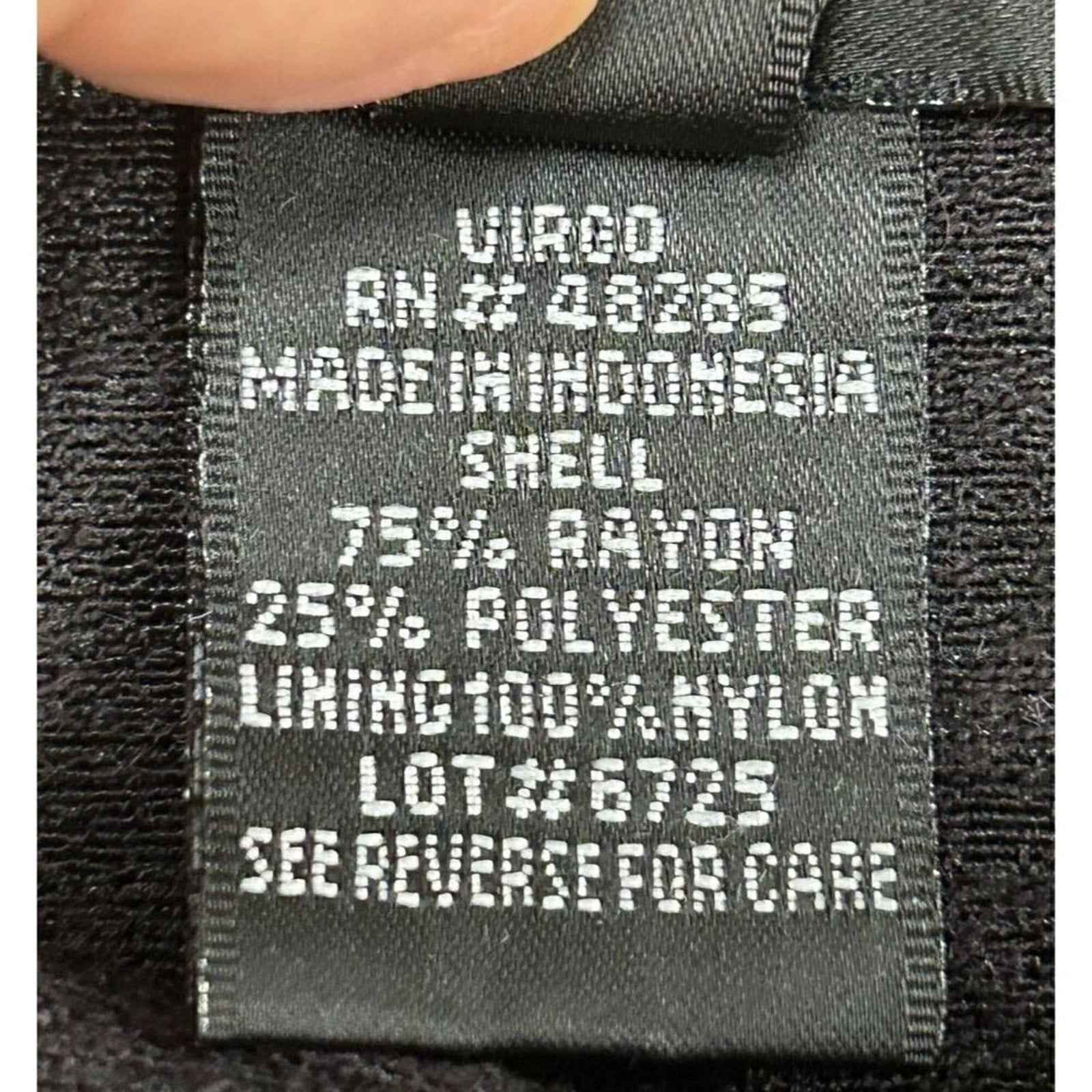 Virgo Women's Tunic Top Size 10, Black / Cream Gold Studs Rayon / Poly Blend #BH