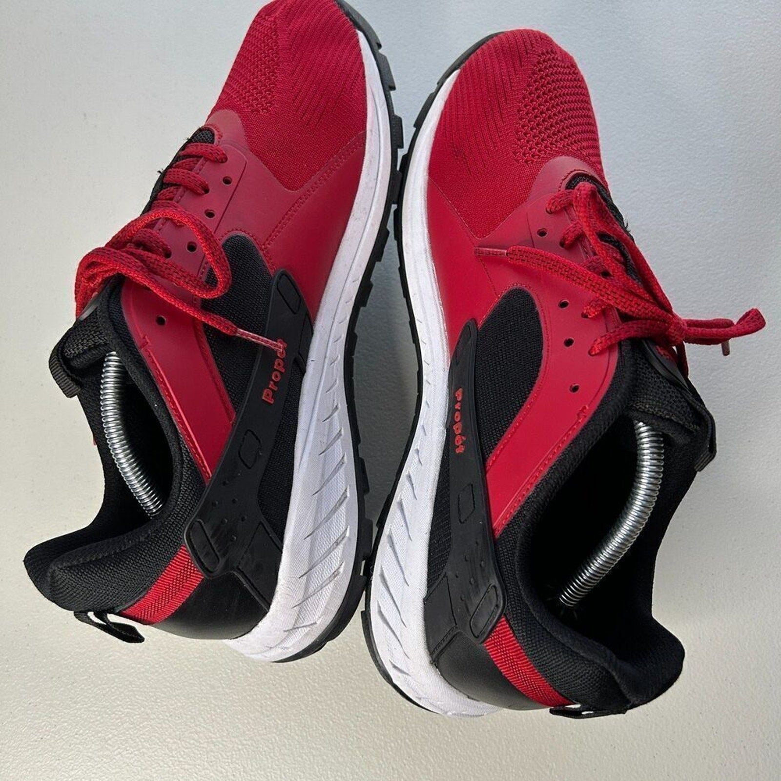 ProPet Visp Men’s Hiking Shoes — Red/Black, Size 11 (Wide) #S5