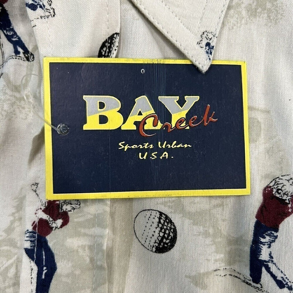 Bay Creek Men's XL Big Golf Shirt Short Sleeve - New - Cream Color, #1166