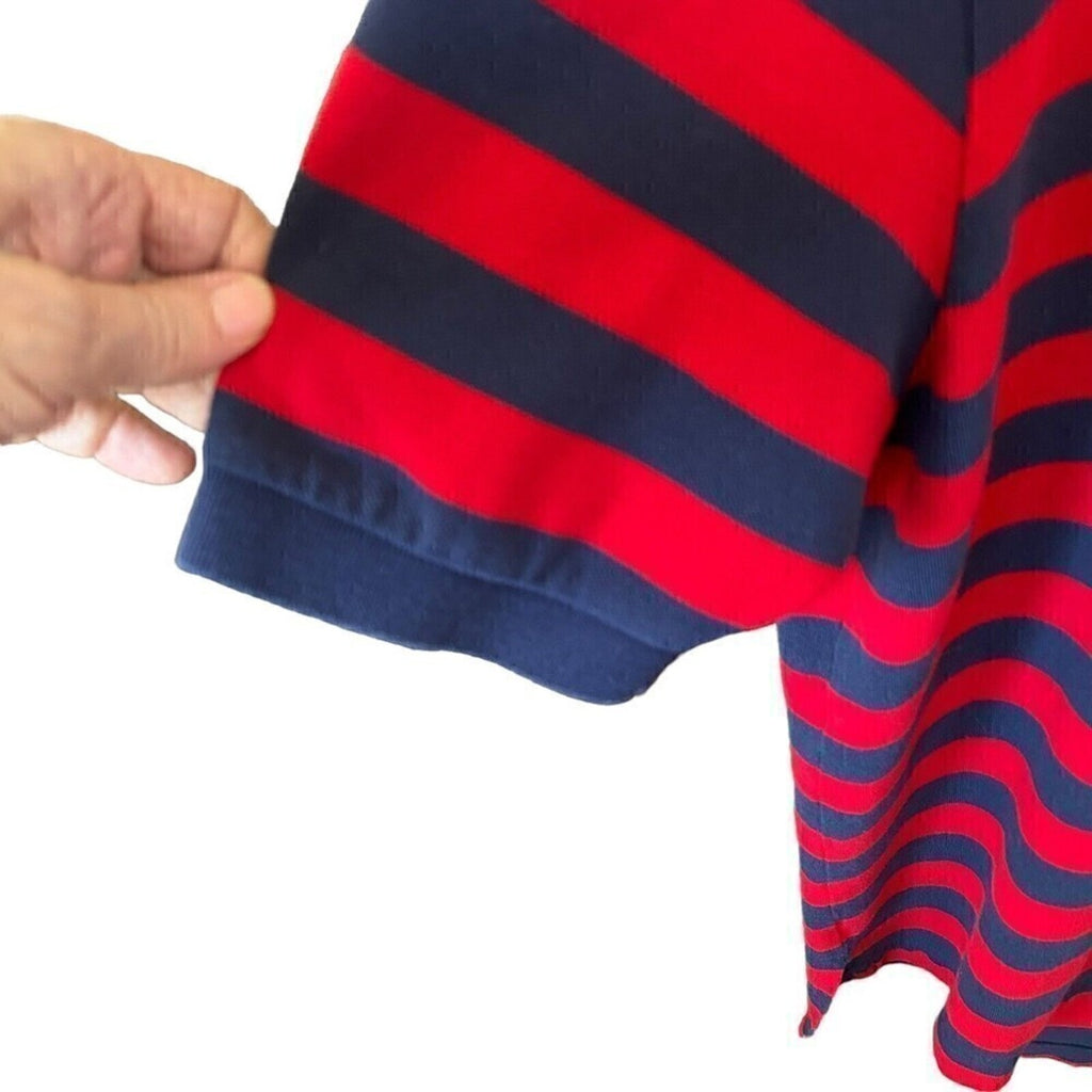 Polo By Ralph Lauren Shirt Mens Size XL 100% Cotton Blue Red Striped #H1311