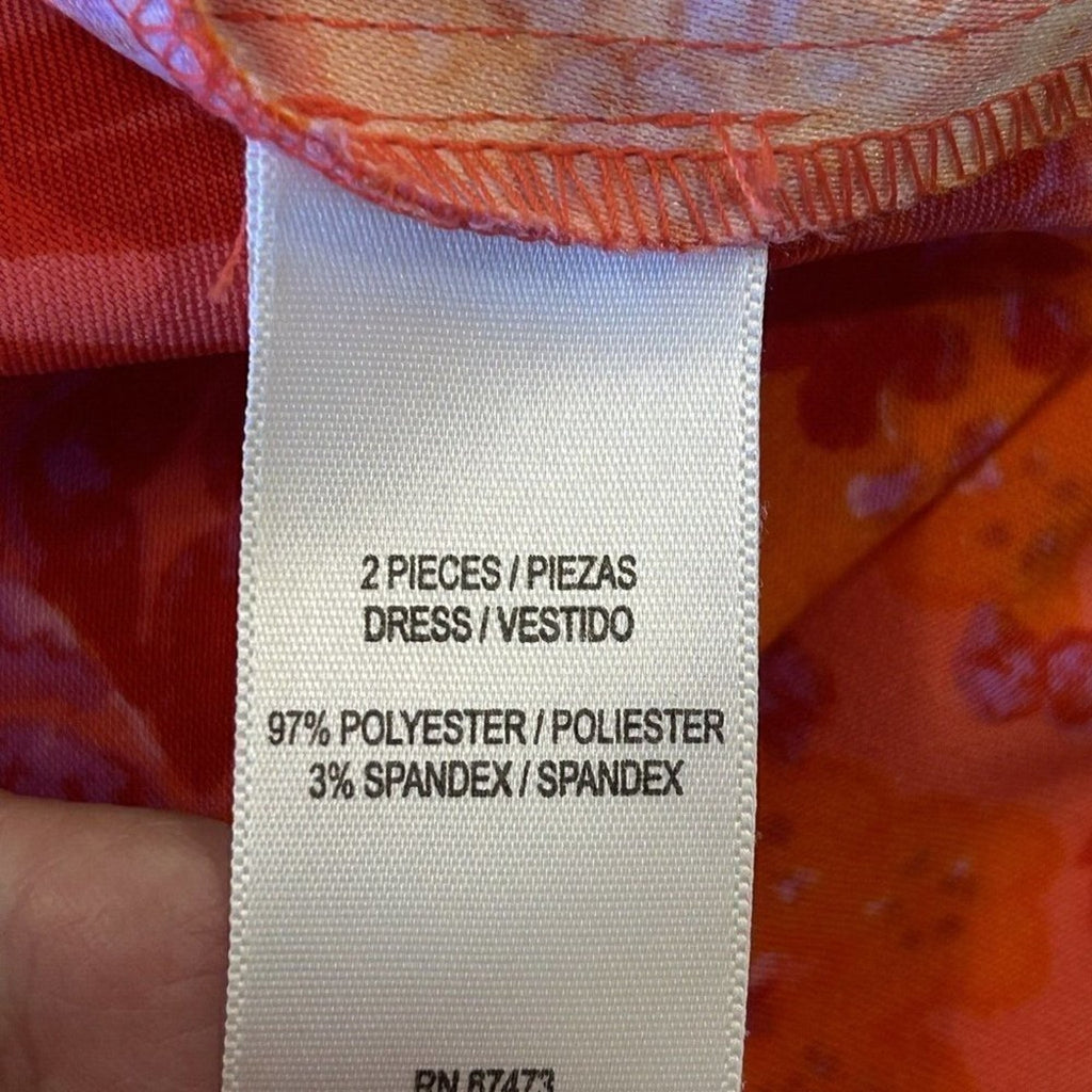 Danny and Nicole multicolor floral shift dress size 16W #H