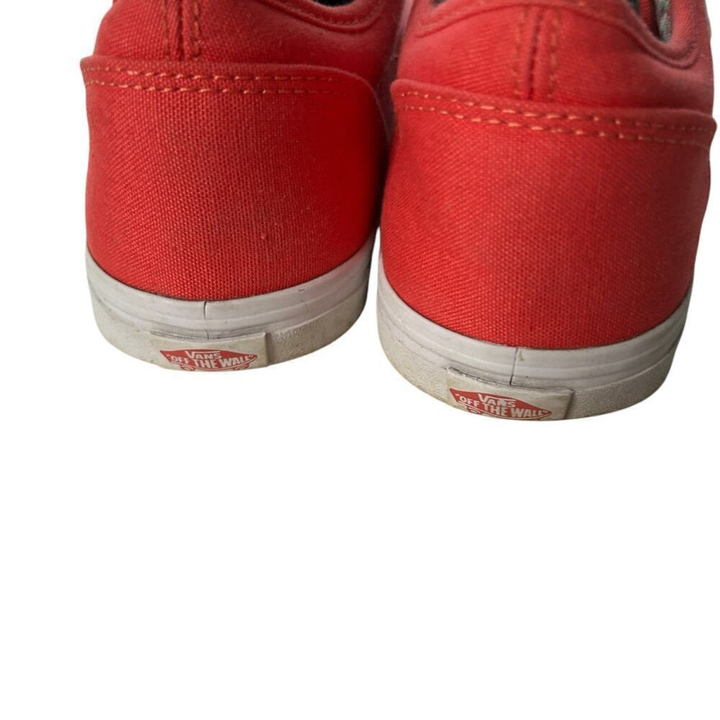 Vans Off The Wall Skate Shoes Light Red Lace Low Top Sneaker Sz. 9 (W)