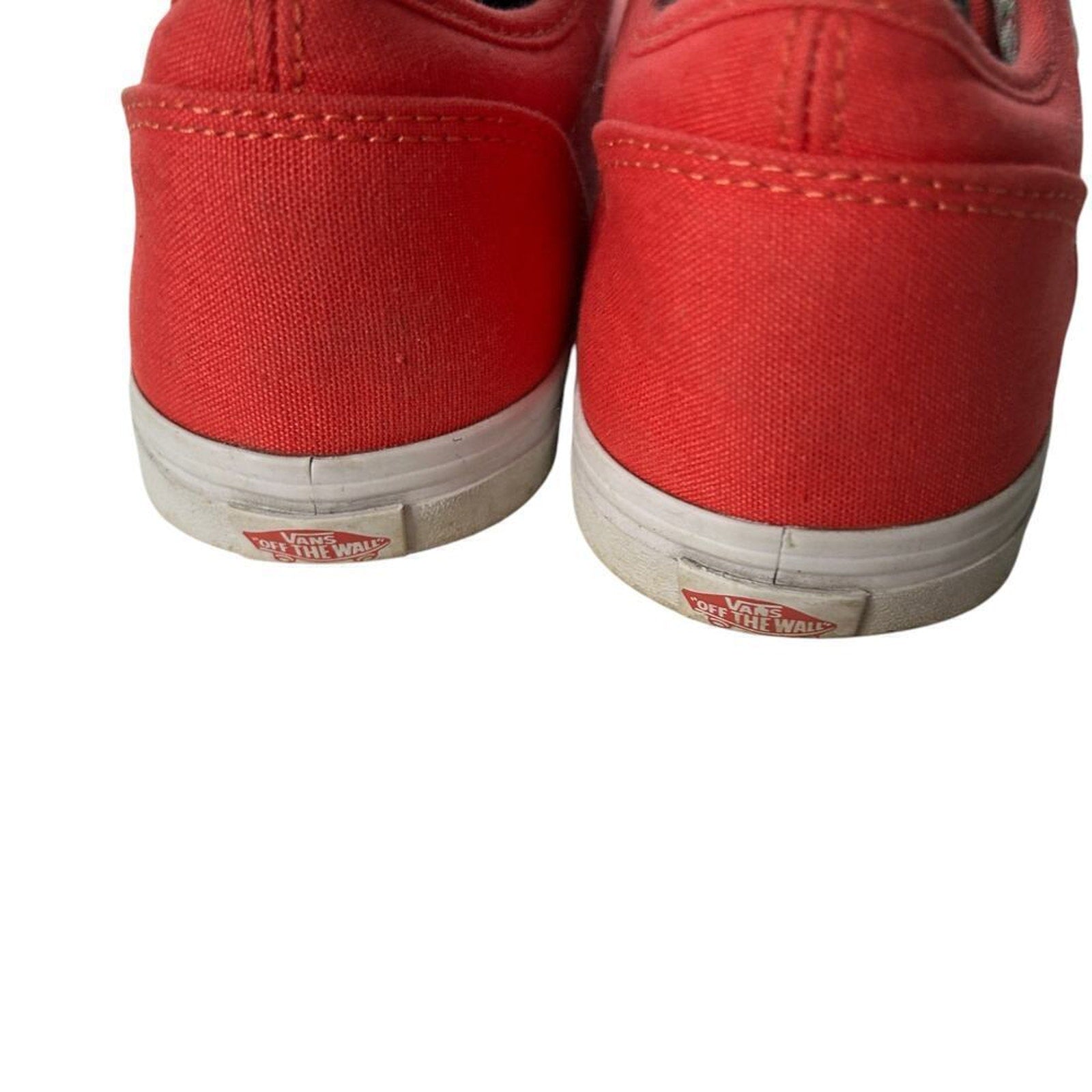 Vans Off The Wall Skate Shoes Light Red Lace Low Top Sneaker Sz. 9 (W)