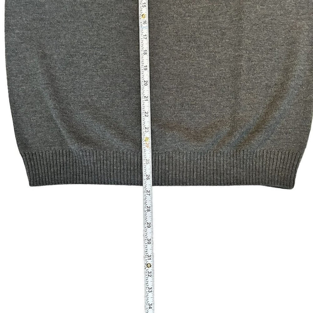 VTG 90's Lands End Sweater Vest Men's Size L Gray Pullover - Golf Style #P1490