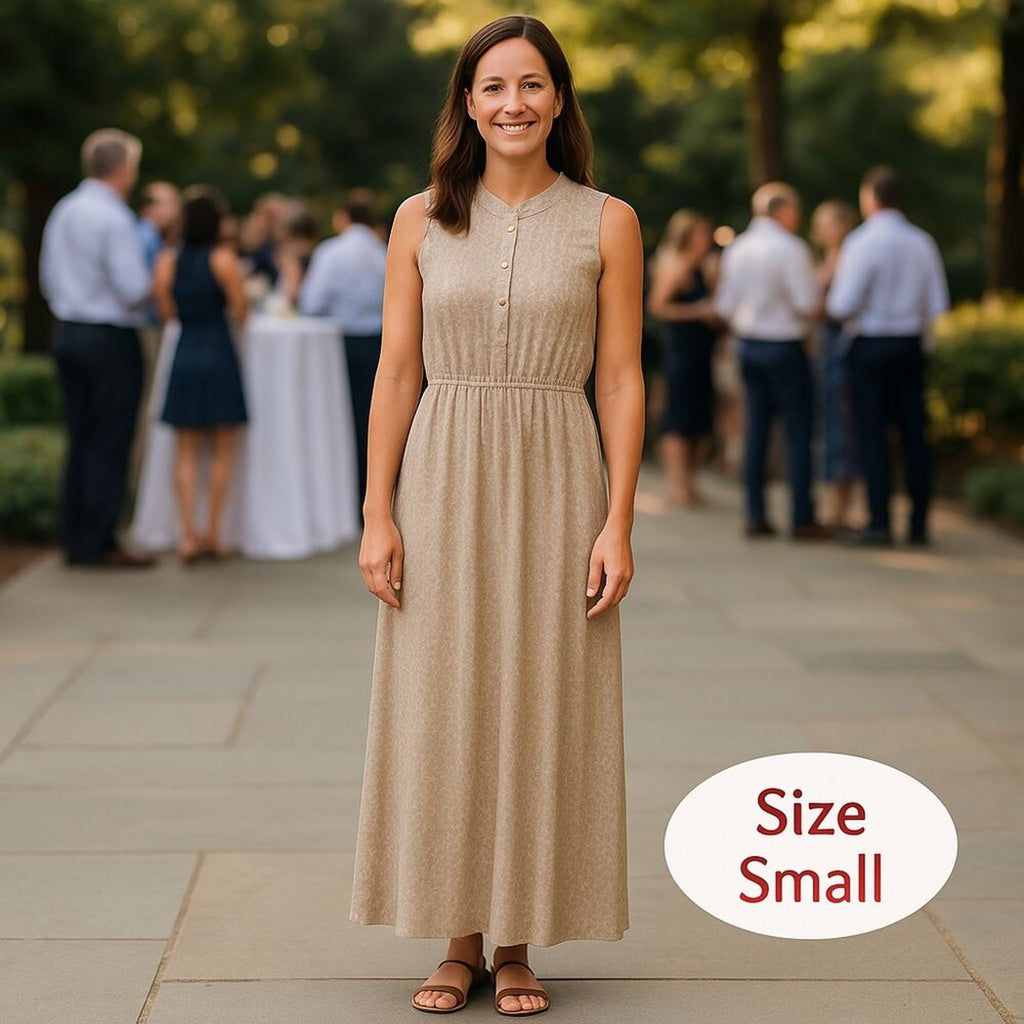 Michael Kors Women’s Flower-Print Maxi Dress Size S — Snap Closure & Front Slit