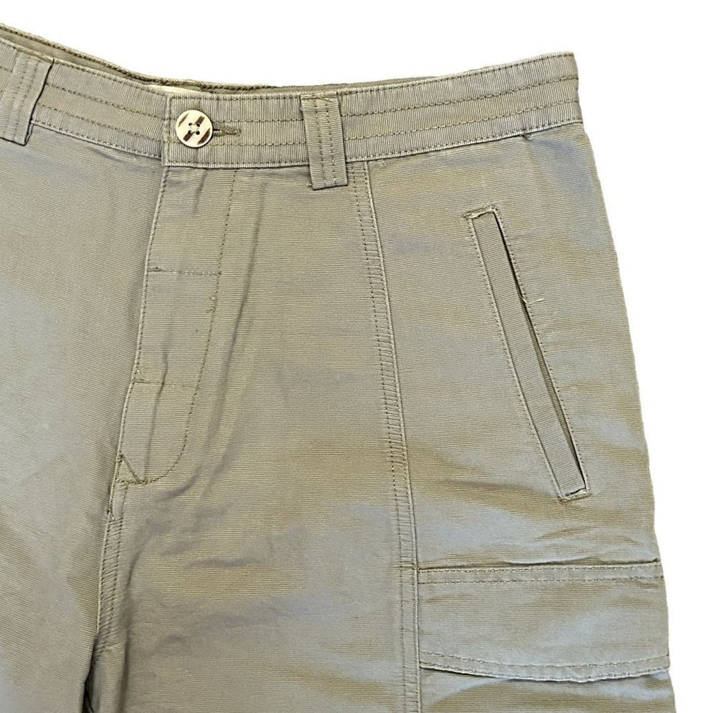 JACHS Men's Cargo Shorts Size 32 Lodin Green Baggy Cargo Pockets #P1532