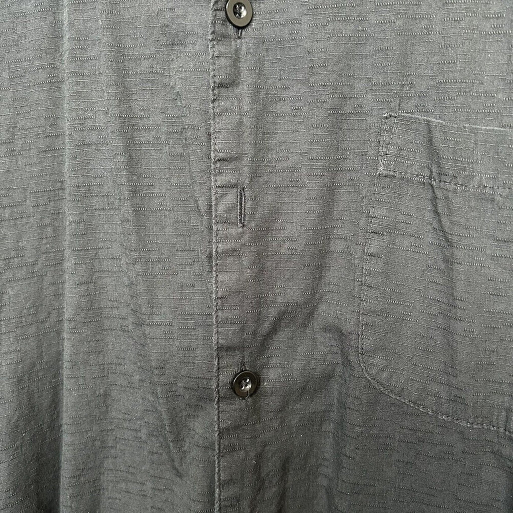 OP Ocean Pacific Men's Short Sleeve Shirt Button Up Black Size XL #H1308